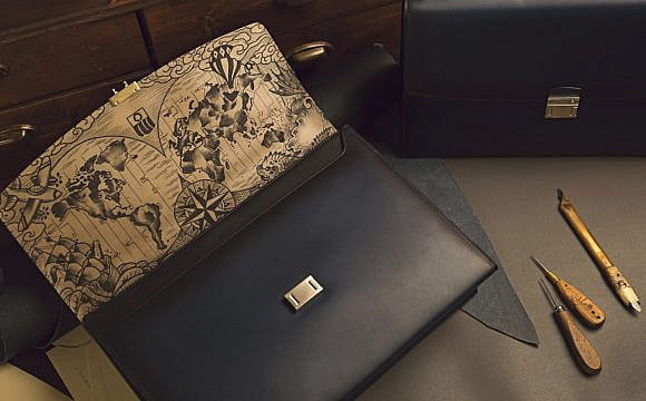 Montblanc tattoos its leather bags